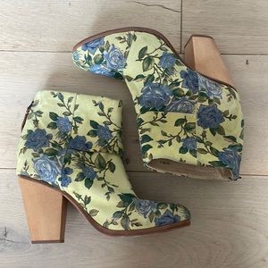 Rag & Bone Newbury floral suede ankle boots, 7/37